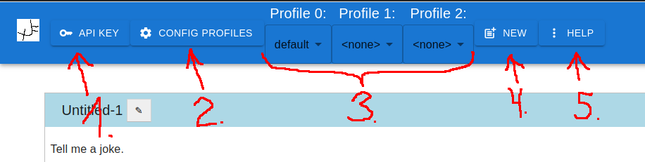 Application bar